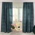 Draperie din Jacquard model Nisip, 140cm latime x 260cm înălțime, cu TIV LAT, Bleu [5]