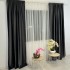 Set 2 Draperii Blackout din catifea Bej, 140x240cm, cu tiv lat [8]