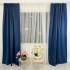 Set 4 Draperii Blackout Satinata - 1.40m latime x 2.35m inaltime , rejansa pt bara, Bleumarin [7]