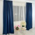 Set 4 Draperii Blackout Satinata - 1.40m latime x 2.35m inaltime , rejansa pt bara, Bleumarin [8]