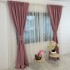 Set 2 bucati de Draperie Blackout Satinata, Roz Pudra, latime 200cm x inaltime 2,5m, cu rejansa pt sina [2]