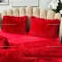 Lenjerie pat super pufoasa, COCOLINO Fluffy,  4 piese, rosu [7]