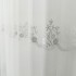 Perdea Leea din Tulle cu Broderie, Alb, 5m latime x 232cm inaltime x rejansa pt bara [3]