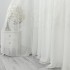 Perdea Evelyn din Voal Brodat, 600cm latime x 242cm inaltime, cu rejansa pentru SINA, model cu frunze, Ivoire [2]