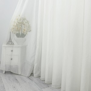 Perdea Lulu din IN plin, Ivoire, latime 4m x inaltime 2,25m, cu rejansa pt sina