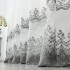 Perdea Melisa din Tulle cu Broderie - 140m latime x 200cm inaltime ,Tiv lat , Alb - Gri [4]