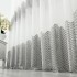 Perdea Waves din Tulle cu Broderie, Alb - Gr, latime 500cm, inaltime 232cm, cu rejansa pt bara [5]