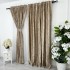 Set de 2 Draperii Catifea cu insertii aurii, Cappuccino, latime 250cm, inaltime 240cm, cu prindere pe inele  [2]
