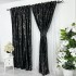 Draperie Catifea cu insertii aurii, Negru, latime 4m, inaltime 2,35m, cu rejansa pt sina [2]
