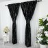 Draperie Catifea cu insertii aurii, Negru, latime 4m, inaltime 2,35m, cu rejansa pt sina [8]