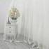  Perdea Fulgi de Nea din Tulle cu Broderie, Ivoire, latime 500cm latime x inaltime 232cm, cu rejansa pt bara [4]