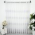 Set 2 bucati Perdea Embroidery din Tulle cu Broderie -100cm latime  x 180cm inaltime  , rejansa pt. sina , Alb [7]