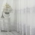 Set 2 bucati Perdea Embroidery din Tulle cu Broderie -100cm latime  x 180cm inaltime  , rejansa pt. sina , Alb [5]