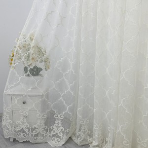 Perdea Elegance din IN Brodat, Ivoire, 500cm x 232cm , Rejansa pentru bara