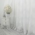 Perdea Nature din Tulle cu Broderie - 500cm x 232cm , rejansa pt.bara , Alb [2]