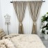 Set 2 Draperii Elite, tip panou 300cm x 232cm, rejansa pt bara, Bej cu Auriu [9]