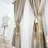 Set 2 Draperii Elite, tip panou 300cm x 232cm, rejansa pt bara, Bej cu Auriu [5]