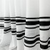 Perdea Lines din IN plin, 500cm x 232cm , rejansa pt. bara , Alb - Negru [3]