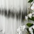 Perdea Harmony din Voal Brodat - 5m latime x 232cm inaltime x Rejansa pt bara, Alb - Gri [3]