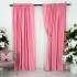Set 2 draperii Soft Touch, Roz, 2m latime x 232cm inaltime, cu rejansa pentru bara [13]