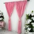 Set 2 draperii Soft Touch, Roz, 2m latime x 232cm inaltime, cu rejansa pentru bara [7]