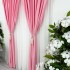 Set 2 draperii Soft Touch, Roz, 2m latime x 232cm inaltime, cu rejansa pentru bara [5]