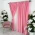 Set 2 draperii Soft Touch, Roz, 2m latime x 232cm inaltime, cu rejansa pentru bara [11]