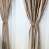 Set 2 Draperii din Catifea Plisata cu opacitate ridicata -2m latime x 2.32m inaltime , Rejansa pt. bara , Bej gold [9]