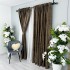 Set 2 Draperii Catifea cu model Venti - 200cm x 232cm , Rejansa pt. bara , Maro inchis [2]