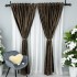Set 2 Draperii Catifea cu model Venti - 200cm x 232cm , Rejansa pt. bara , Maro inchis [5]