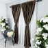 Set 2 Draperii Catifea cu model Venti - 200cm x 232cm , Rejansa pt. bara , Maro inchis [6]