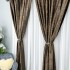 Set 2 Draperii Catifea cu model Venti - 200cm x 232cm , Rejansa pt. bara , Maro inchis [8]