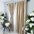 Set 2 Draperii Catifea cu model Venti - 2m x 232cm x rejansa pt bara, Bej [2]