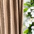 Set 2 Draperii din Catifea Plisata cu opacitate ridicata - 200cm x 232cm , Rejansa pt. bara , Maro [10]
