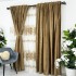 Set 2 Draperii Catifea cu model Venti - 200cm x 232cm ,  Rejansa pt. bara , Maro deschis [2]