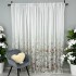 Set 2 bucati Perdea din Voal imprimat, Alb, model floral, 5m lungime x 232cm inaltime, cu rejansa pt bara [7]
