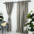 Set 2 draperii din Catifea Plisata cu opacitate ridicata, 140x245cm, cu rejansa pentru sina, Gri cu Bej [2]