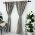 Set 2 draperii din Catifea Plisata cu opacitate ridicata, 140x245cm, cu rejansa pentru sina, Gri cu Bej [5]