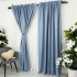 Set 2 bucati de Draperie HoReCa TEXTURATA tip IN, Bleu Ciel-  200cm latime x 232cm inaltime, cu rejansa pt bara [2]