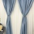 Set 2 bucati de Draperie HoReCa TEXTURATA tip IN, Bleu Ciel-  200cm latime x 232cm inaltime, cu rejansa pt bara [9]