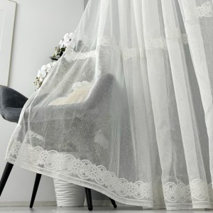 Perdea Dalia din IN Brodat - 500cm x 232cm , Rejansa pt. bara , Ivoire