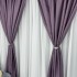 Set 2 Draperii HoReCa TEXTURATA tip IN, Mov, 2m latime x 232cm inaltime x rejansa pt bara [8]