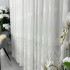 Set 2 Perdele  Gina din IN Brodat, Alb, 600cm latime x 260cm inaltime, cu rejansa pentru sina [4]