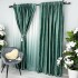 Set 2 Draperii Catifea cu model Venti -  200cm x 232cm , Rejansa pt bara ,  Verde Menta [2]