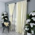Set 2 draperii din Jacquard model Nisip, Ivoire, 2m latime x 232cm inaltime, cu rejansa pentru bara [2]