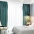 Draperie Blackout 80%, din catifea Verde Aqua, latime 200cm x inaltime 2,7m, cu rejansa pt sina [2]