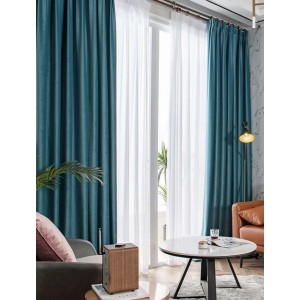 Draperie Blackout din catifea Turquoise, latime 3 m, inaltime 2,7m, cu rejansa pt sina