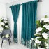 Set 2 Draperii Blackout 80%, din Catifea cu Broderie, Elite V2, Turquoise, 2m latime x 232cm inaltime x rejansa pt bara [2]