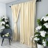 Draperie Soft Touch, cu Aspect Fin și Tenta Satinată, 140cm latime x 260cm înălțime, cu TIV LAT, Crem [2]