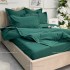 Lenjerie HoReCa, pat single, Damasc Finetat Deluxe, 4 piese, Jojo Home, Verde Smarald [8]